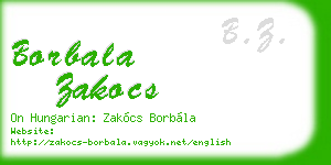 borbala zakocs business card